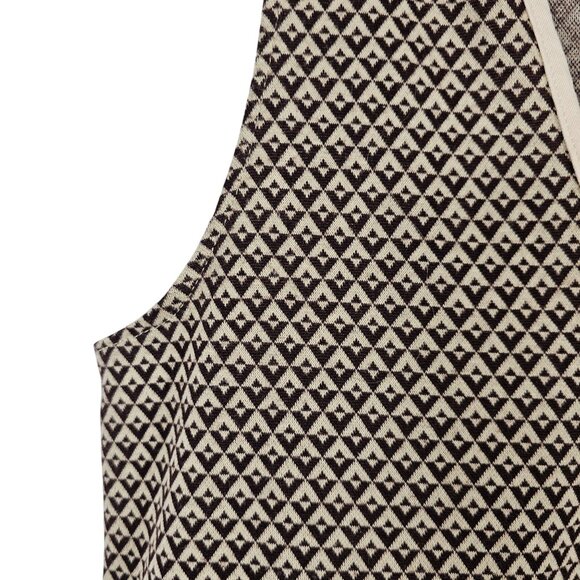 Retro Academia Cottagecore Office Workwear Mini Dress Light Brown Tan Cider M - Picture 3 of 11